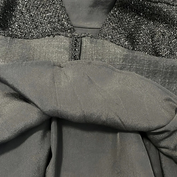 Flared Boucle and Sheer Dress NWOT, Size M - Picture 10 of 13